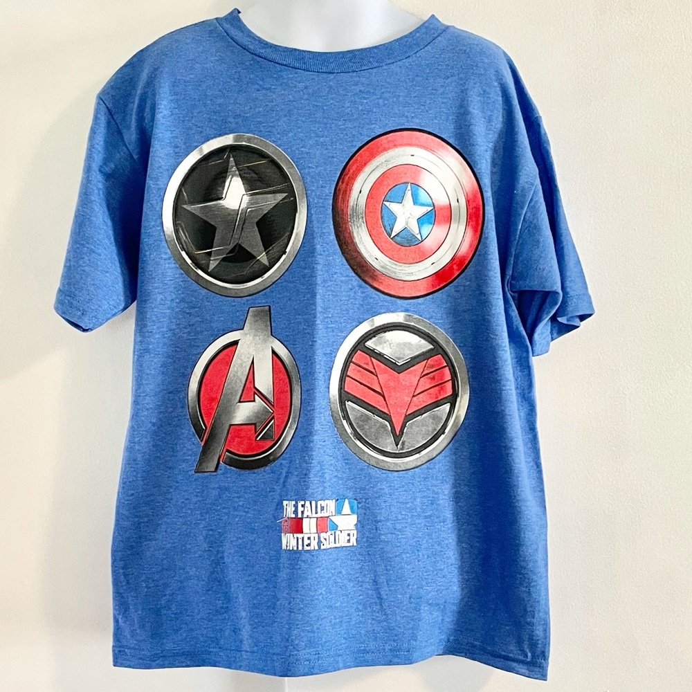 NEW Boy’s Marvel Falcon and Winter Soldier Tee - Picture 2 of 9